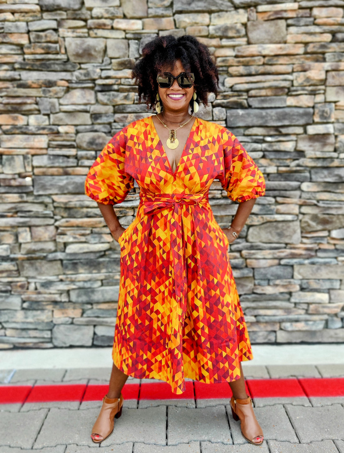 Waiting on Fall with Autumn Abstract Print from Nature's Fabrics