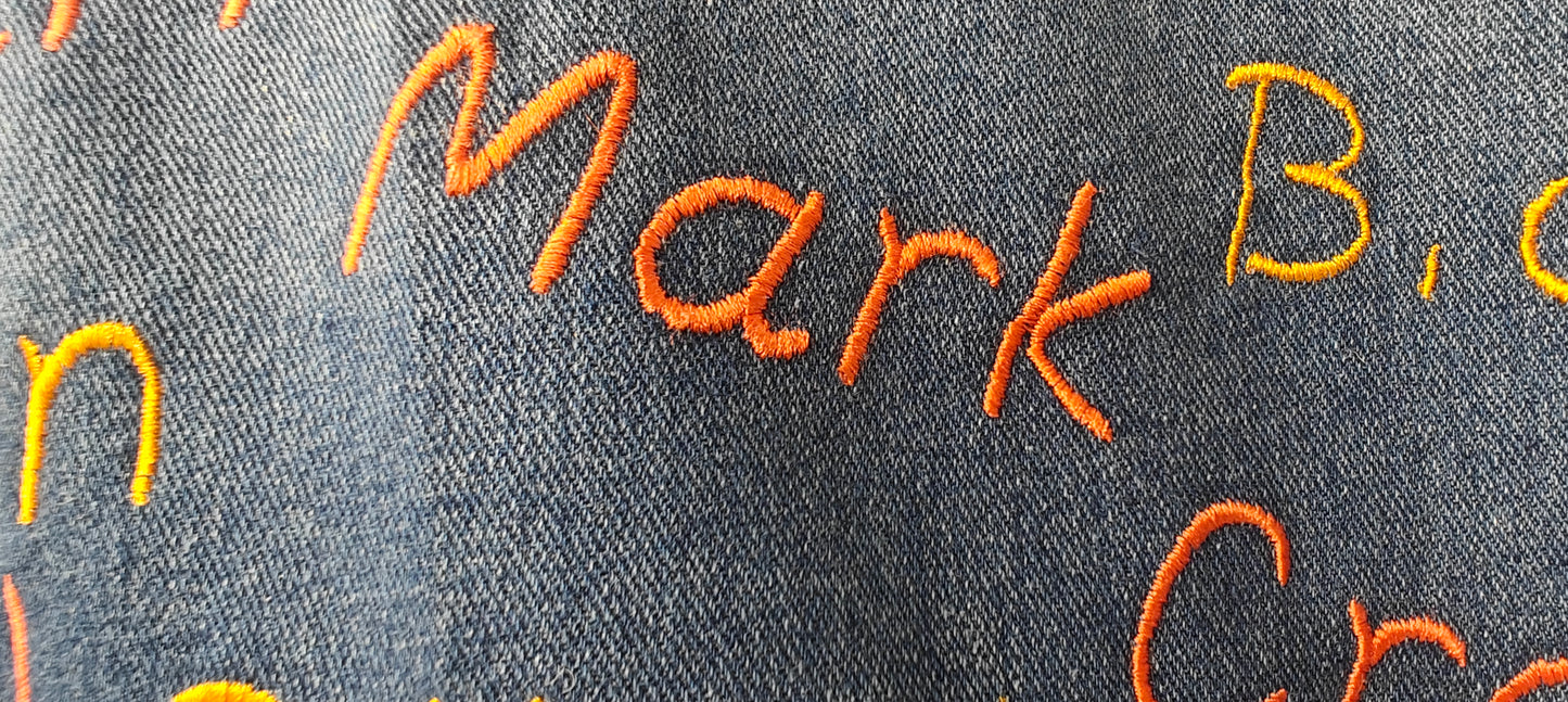 Custom Embroidered Denim Jacket