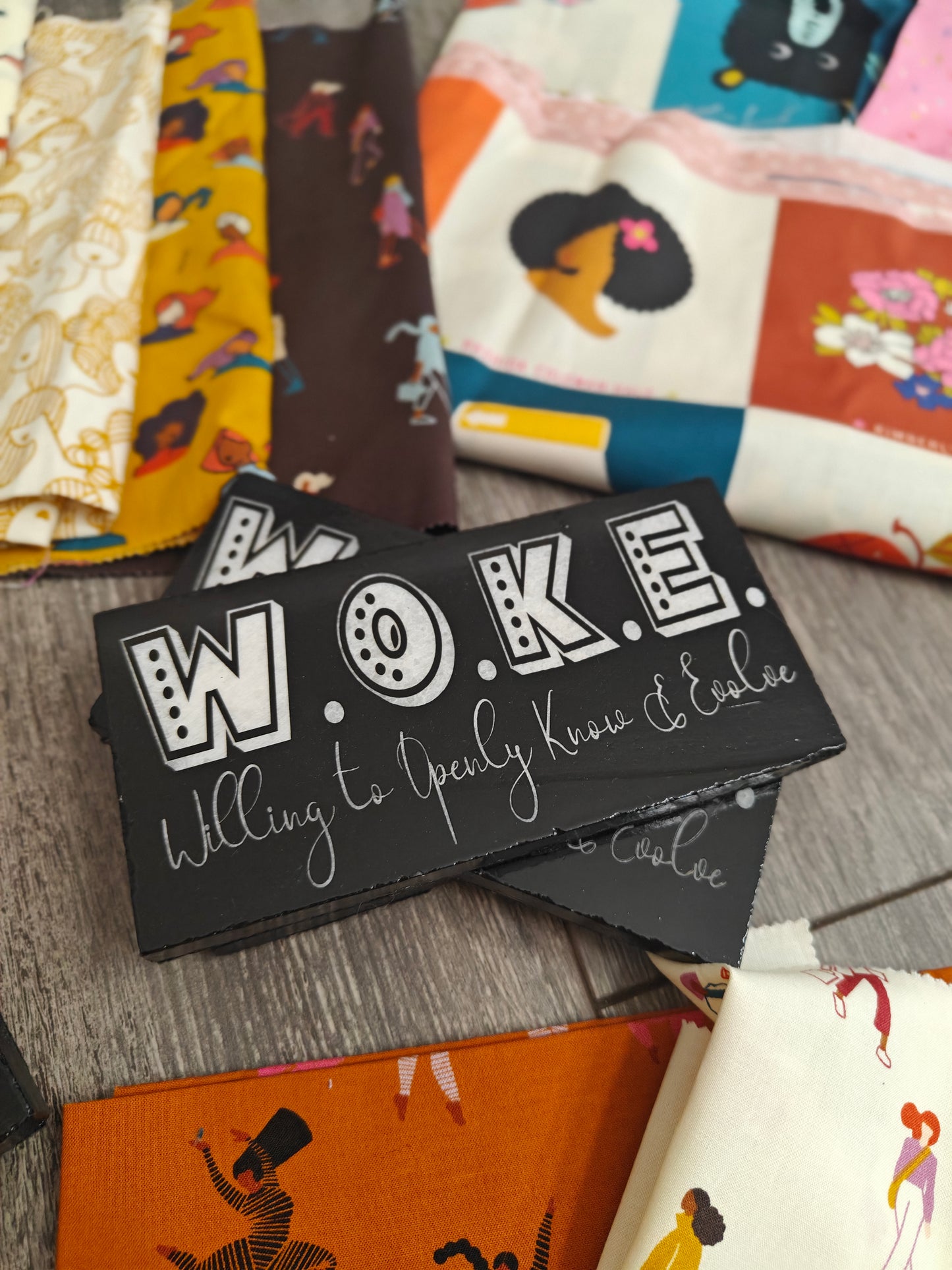 W.OK.E & D.E.I Set of Two 6-Inch Sewing Pattern Weight