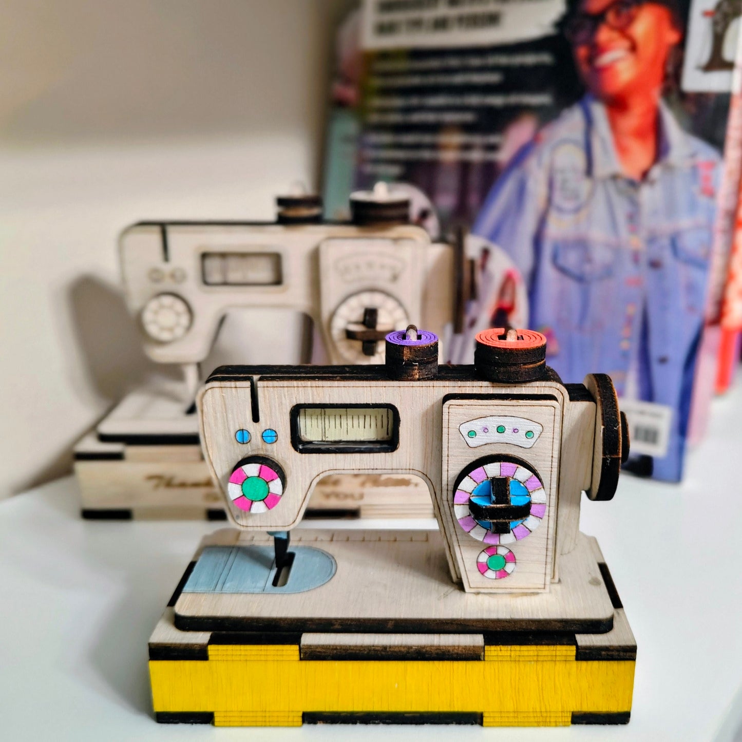 Wooden 3D Sewing Machine Kit