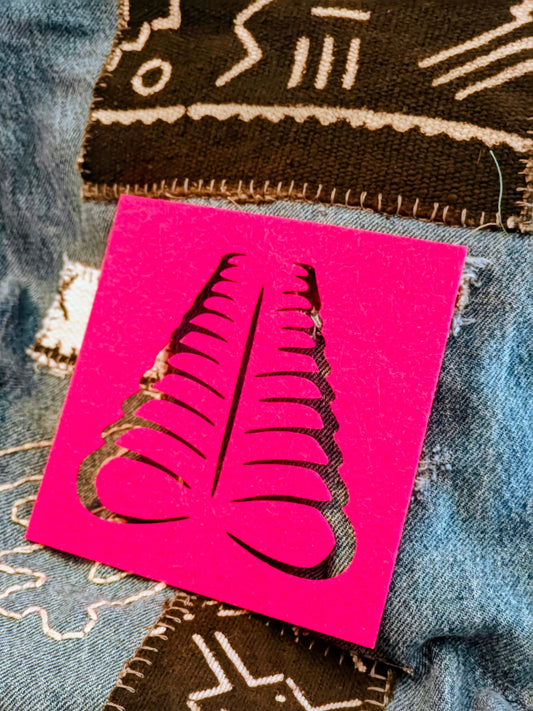 Andinkra Stencils for Embellishment and Visible Mending