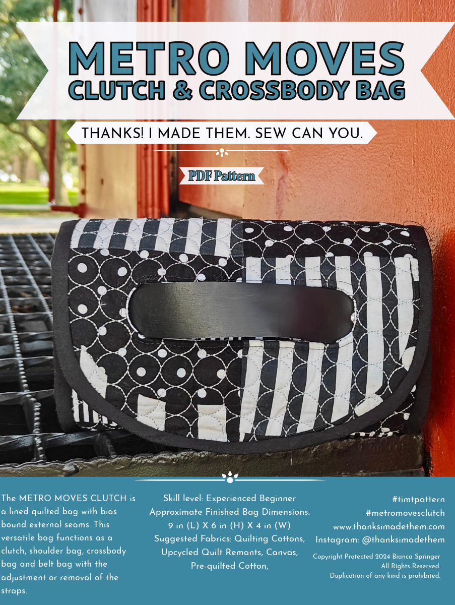 Metro Moves Clutch Pattern