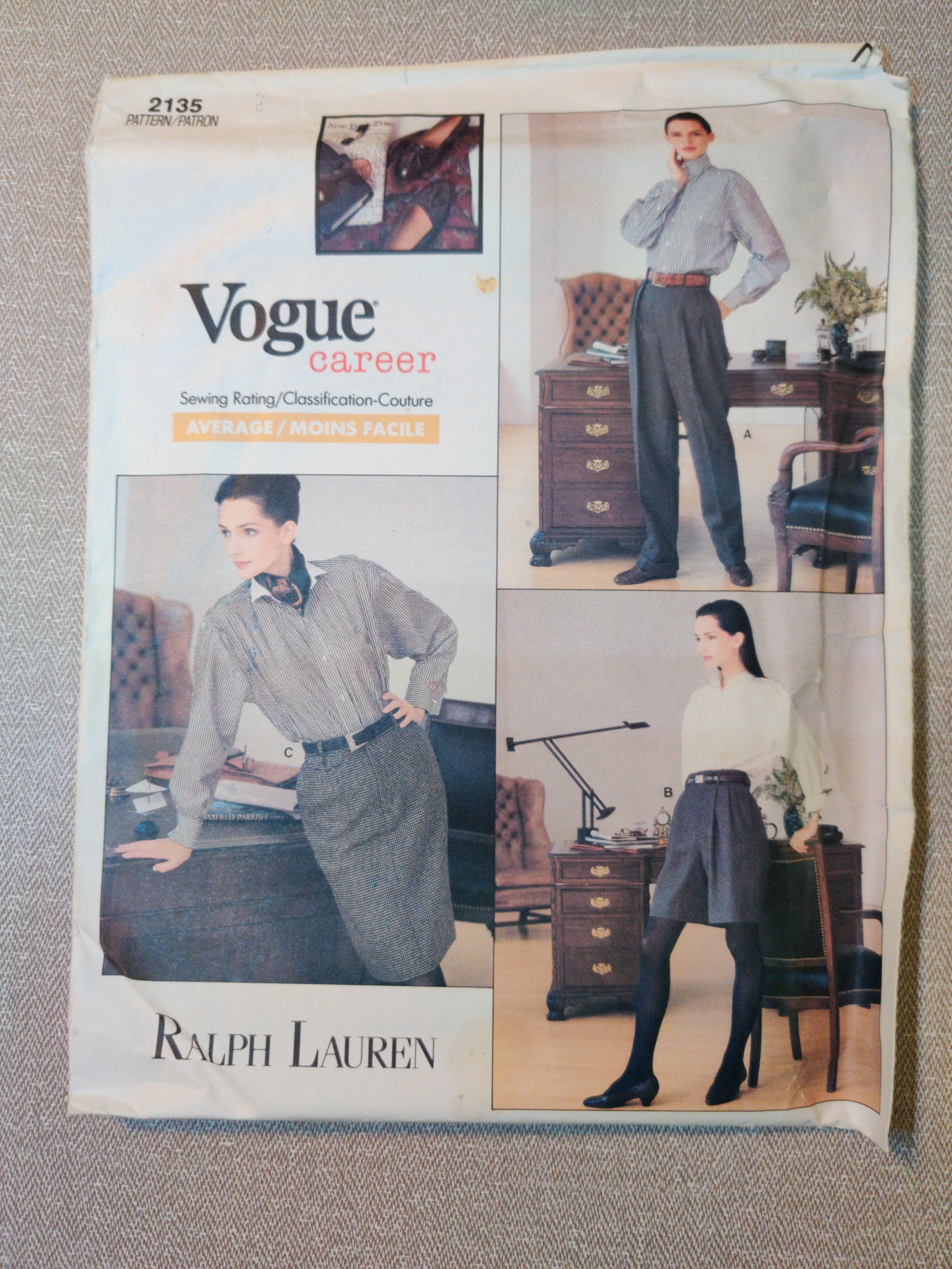 Deals Uncut Vogue 1547 Ralph Lauren American Designer - size 12