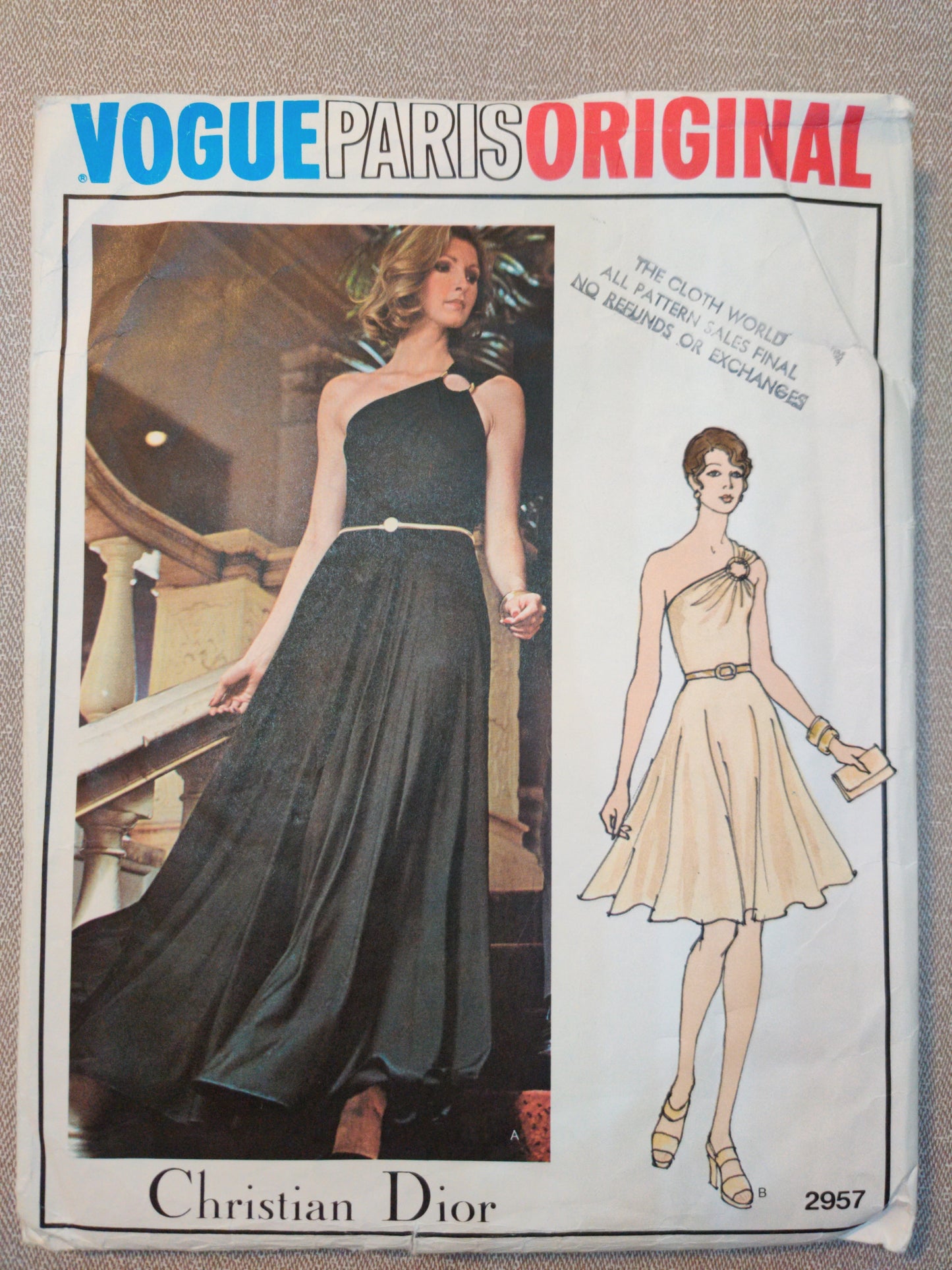 Vogue 2957 Christian Dior Size 10