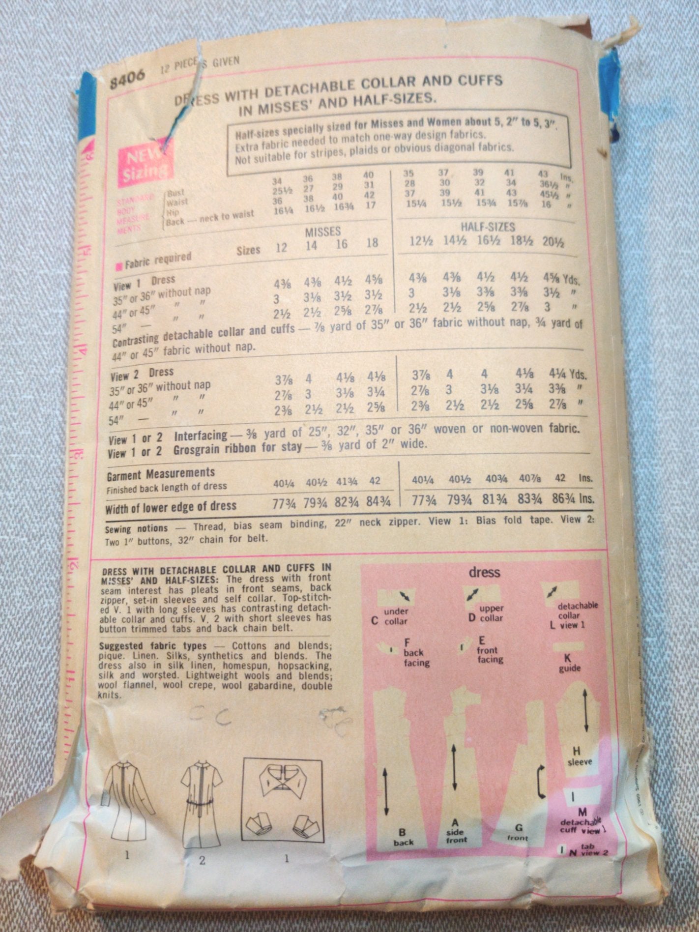 Simplicity 8406 Size 14 Bust 36
