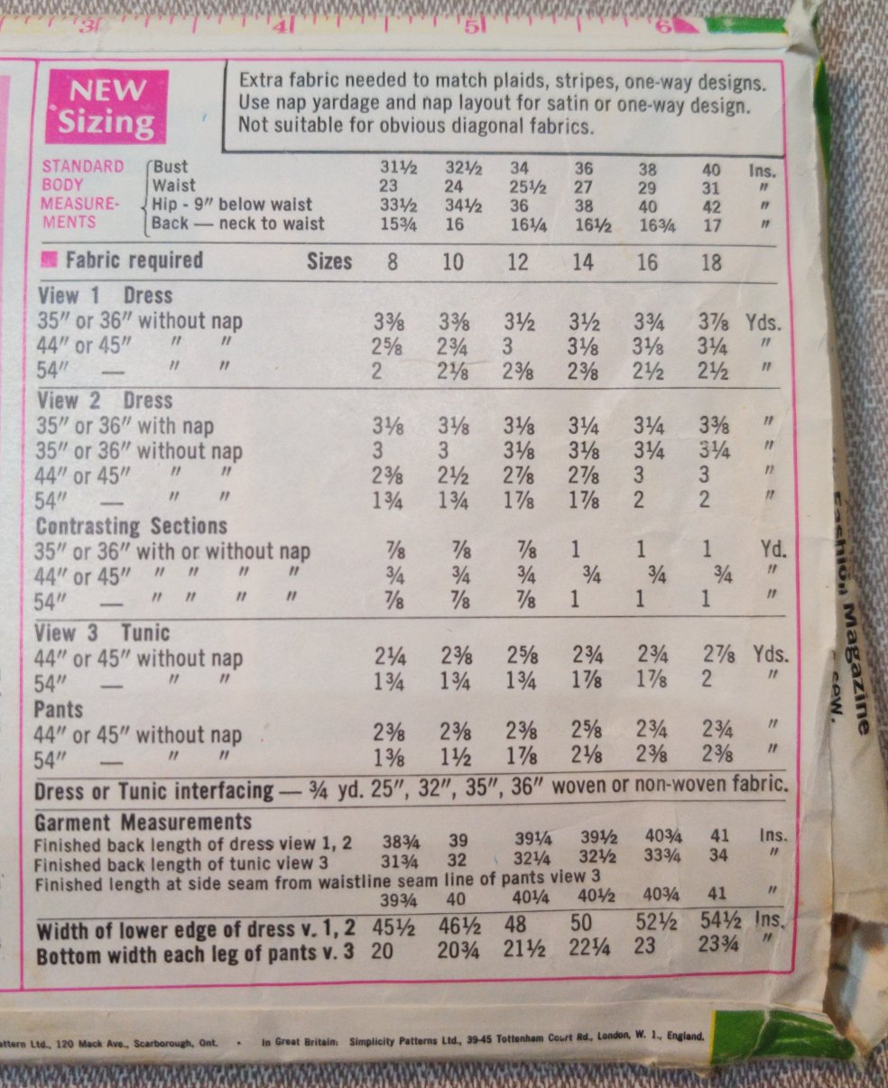 Simplicity 8440 Size 12 Bust 34