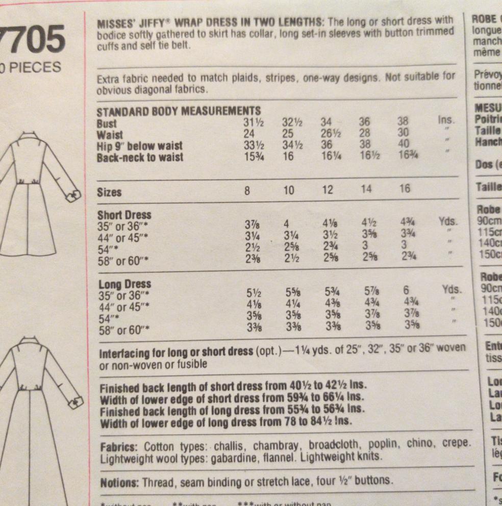 Simplicity 7705 Size 12 Bust 34