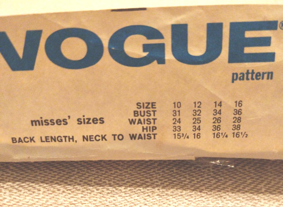 Vogue 6085 Size 14 Bust 36