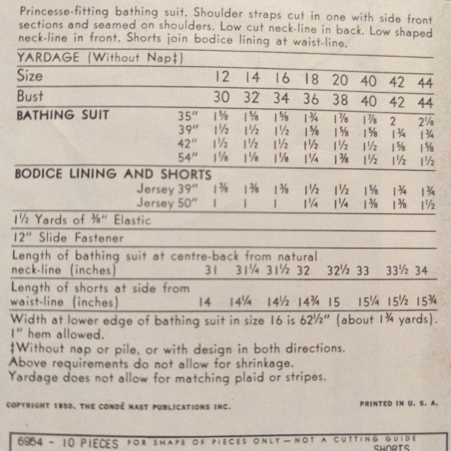 Vogue 6954 Size 16 Bust 34
