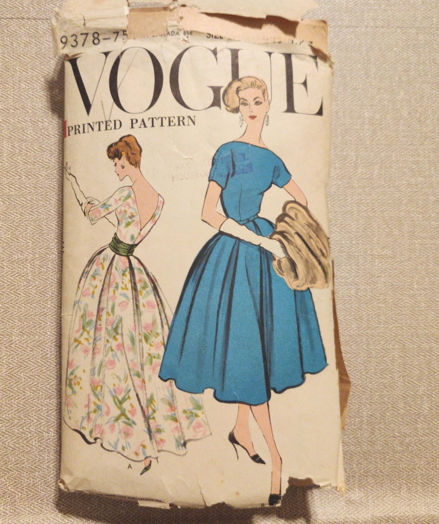 Vogue 9378 Size 16 Bust 36