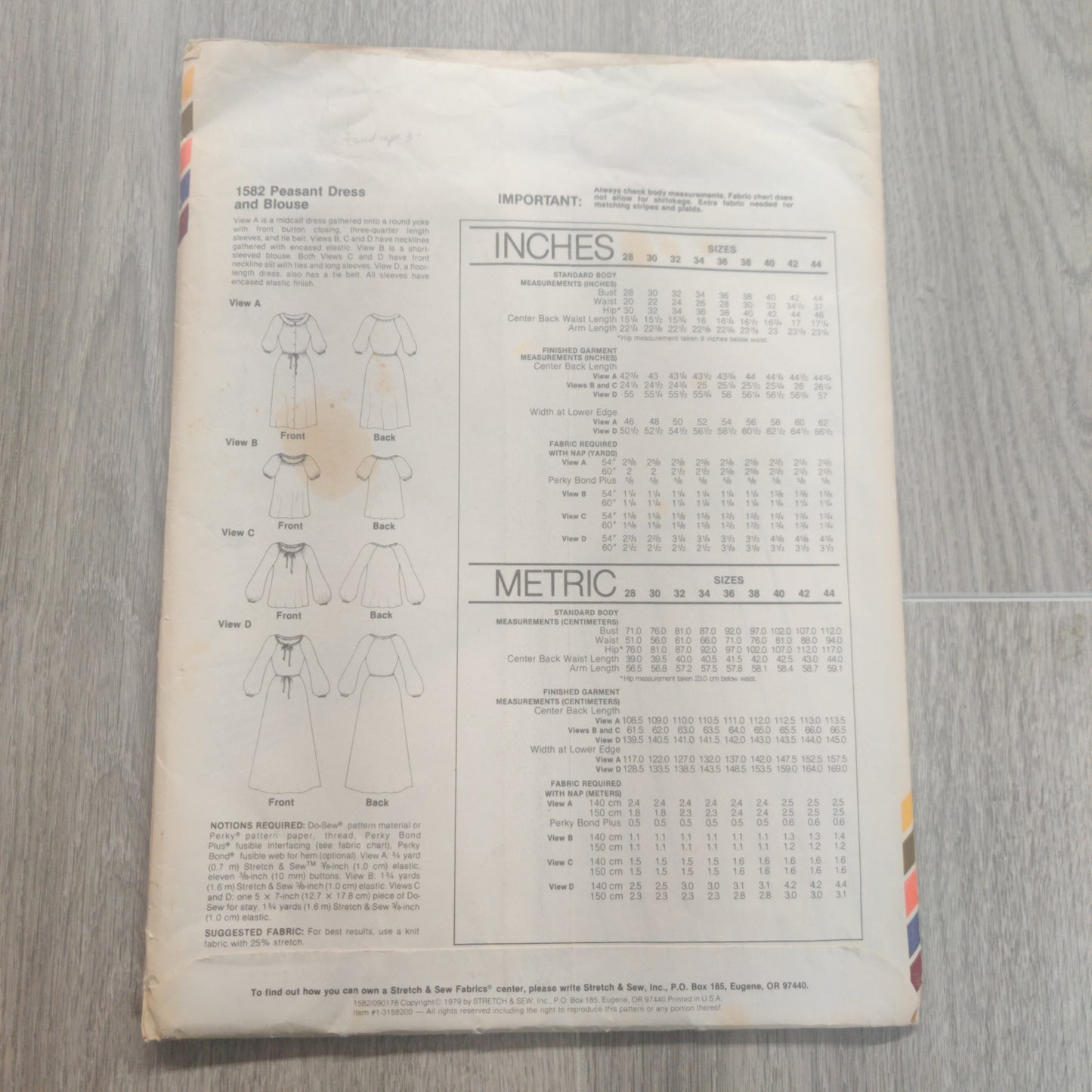 Stretch and sew 1582