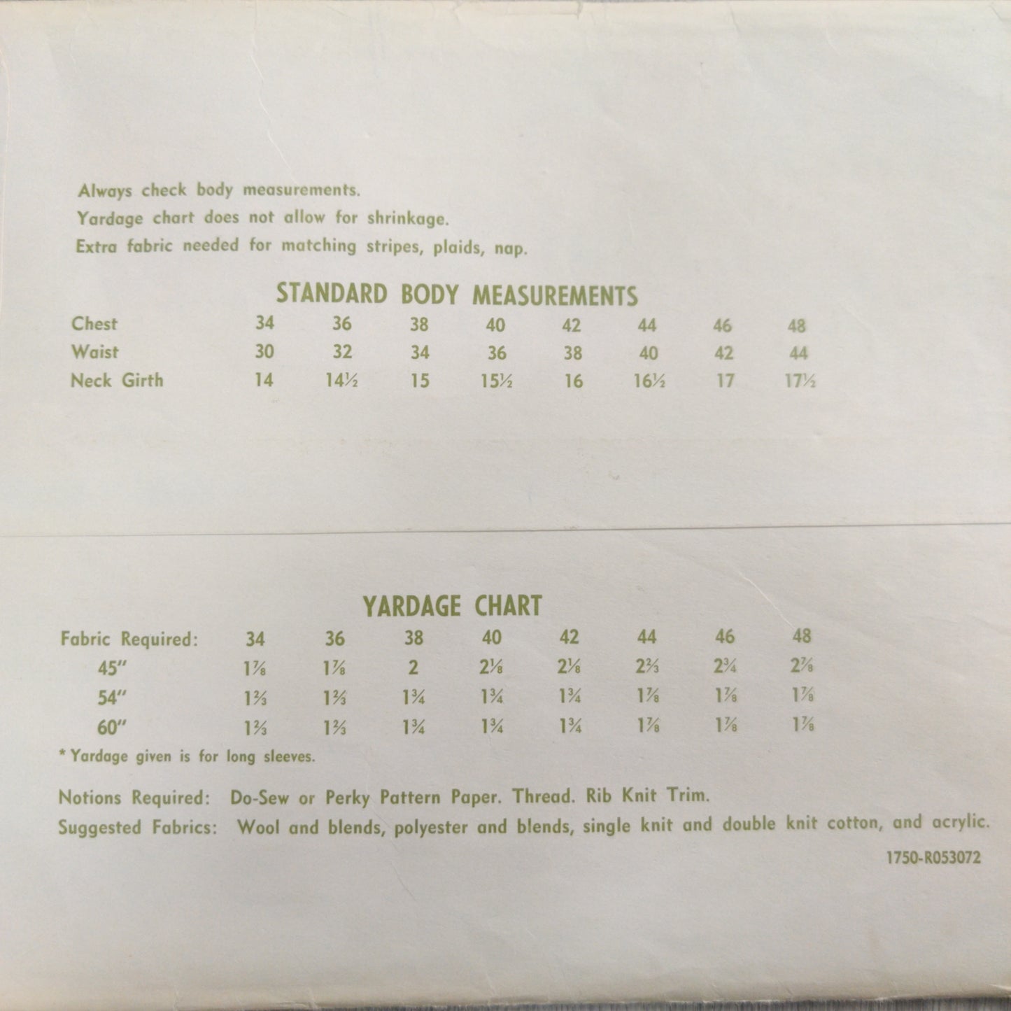 Stretch and Sew 1750