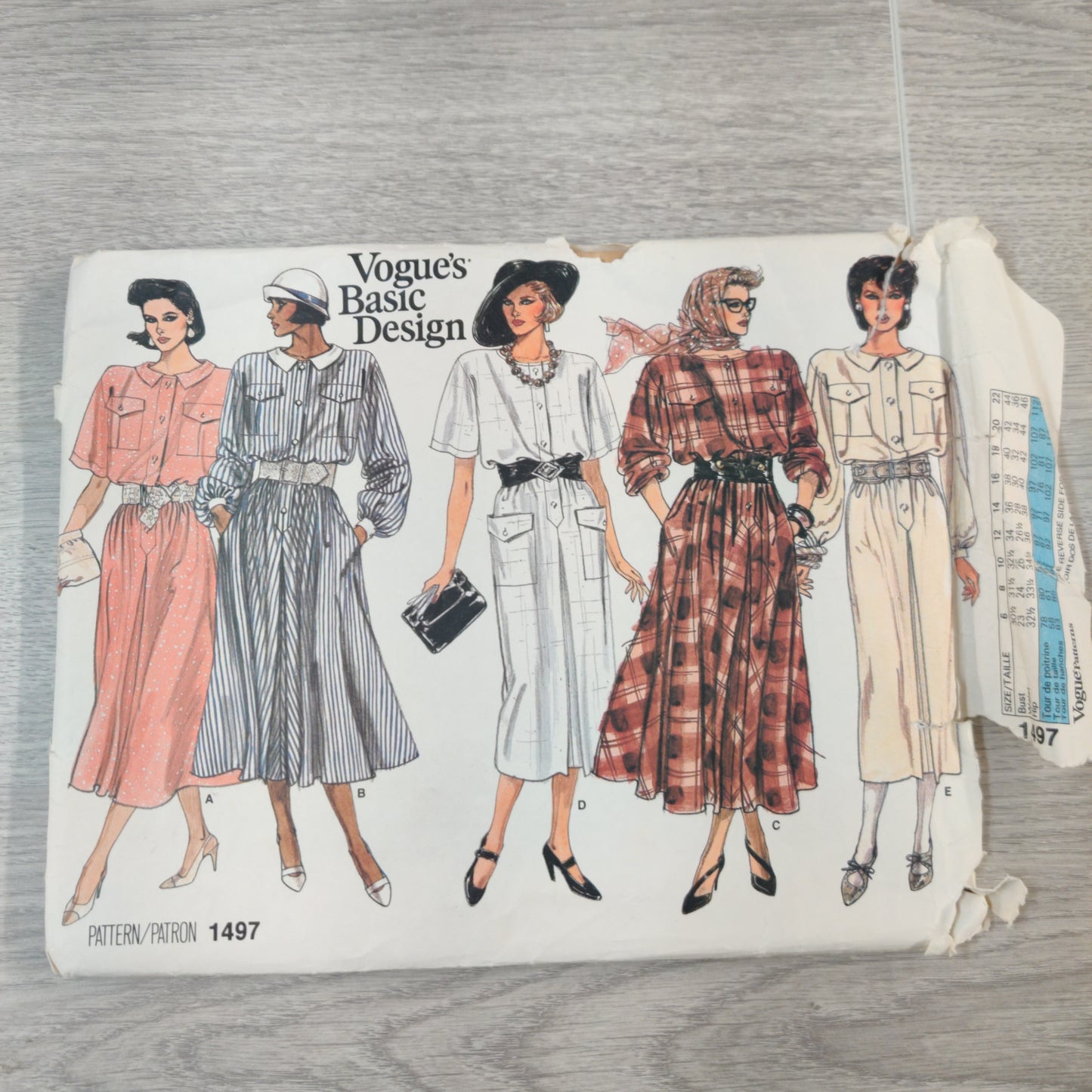Vogue 1497 Size 14-16-18