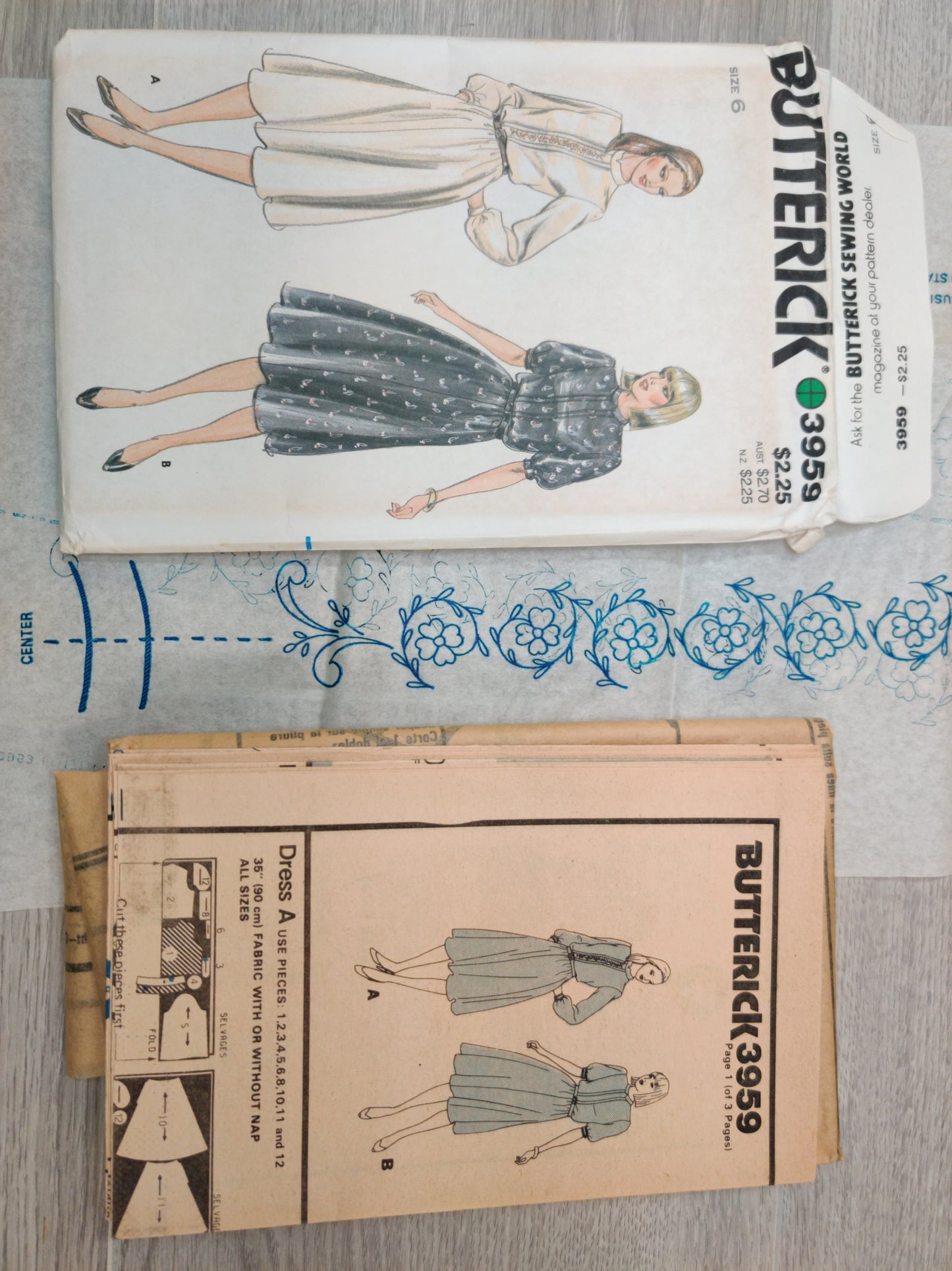 Butterick 3959 Size 6