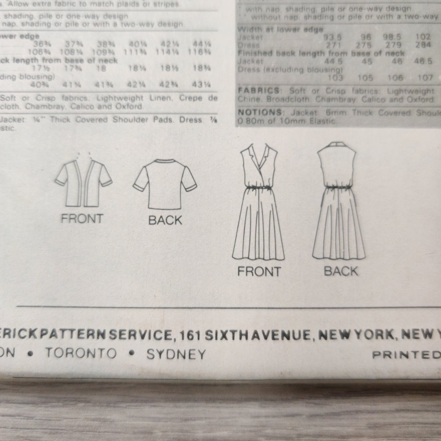 Butterick 3792 Size 6