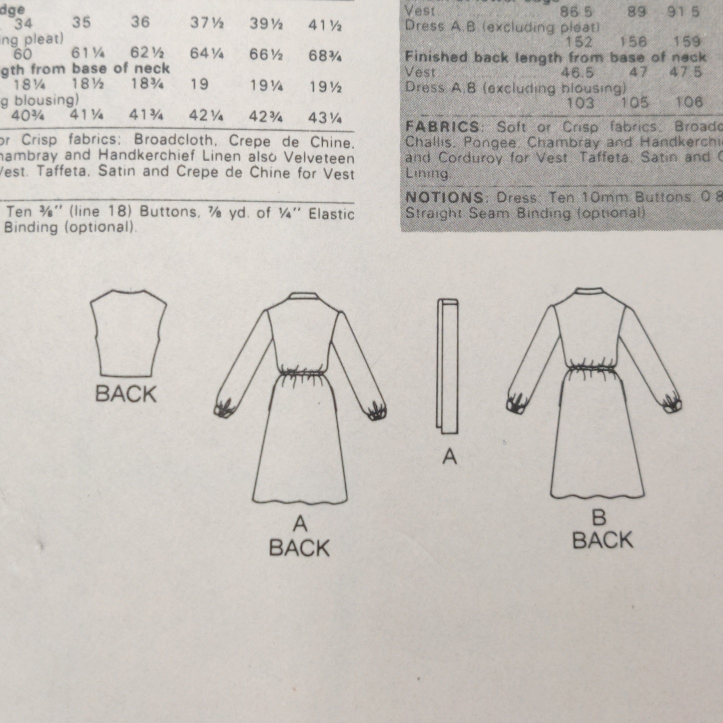 Butterick 3931 Size 6