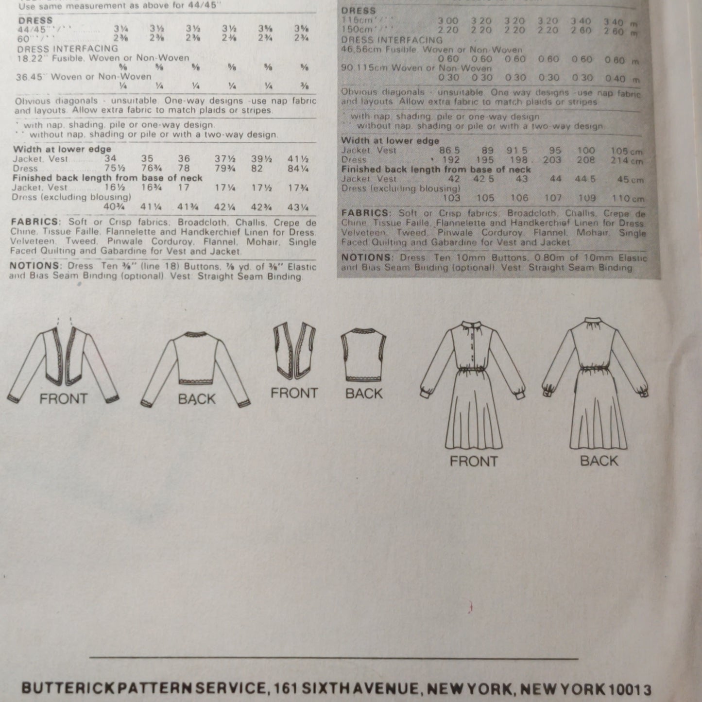 Butterick 3966 Size 6