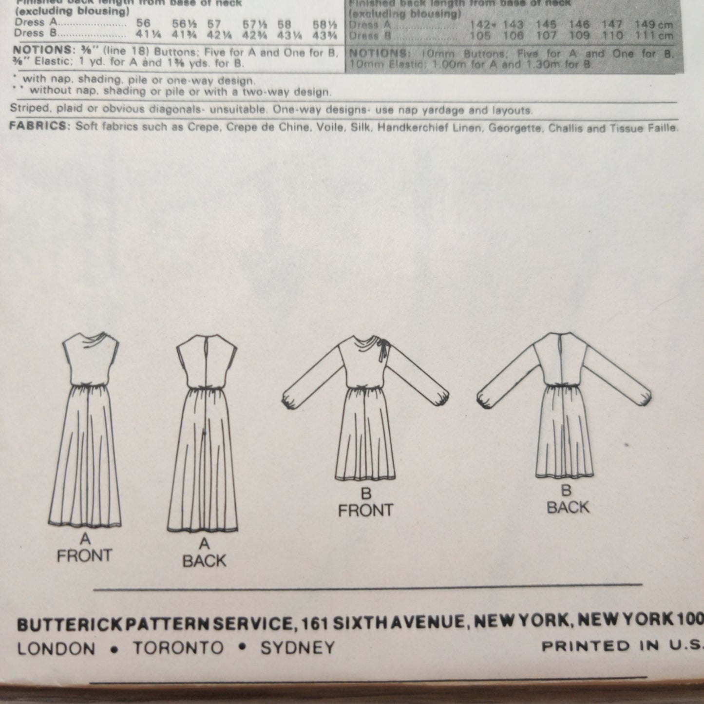 Butterick 3547 Size 8