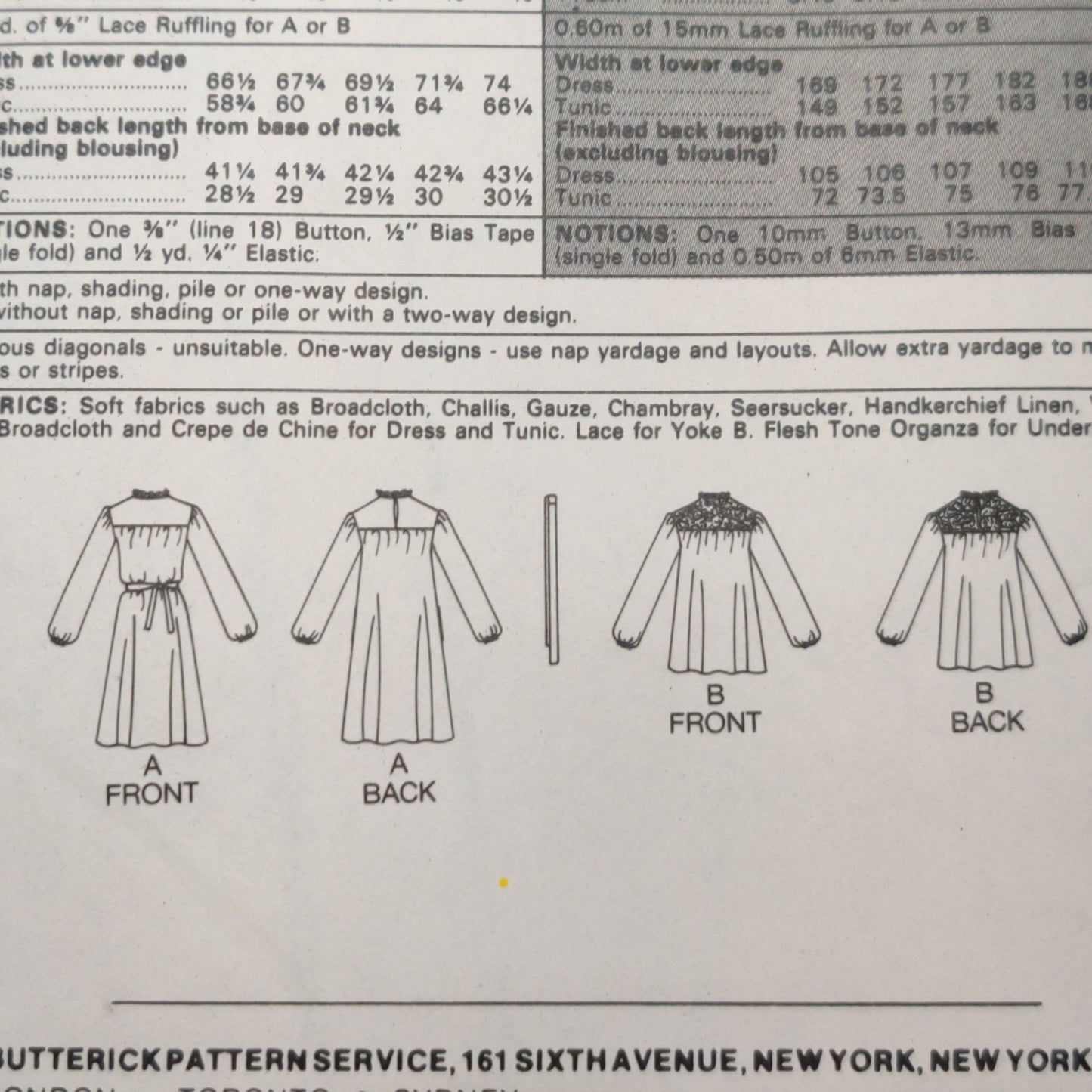 Butterick 3572 Size 8