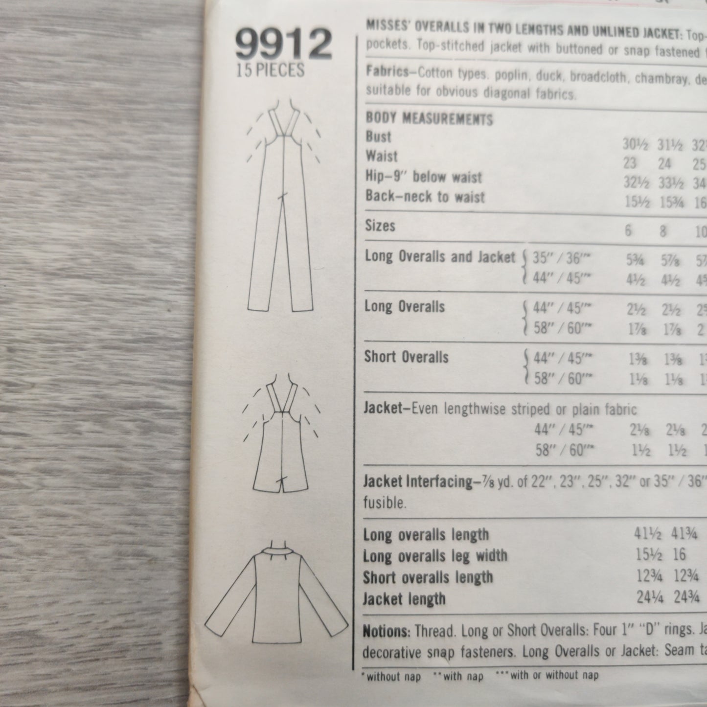 Simplicity 9912 Size 6&8