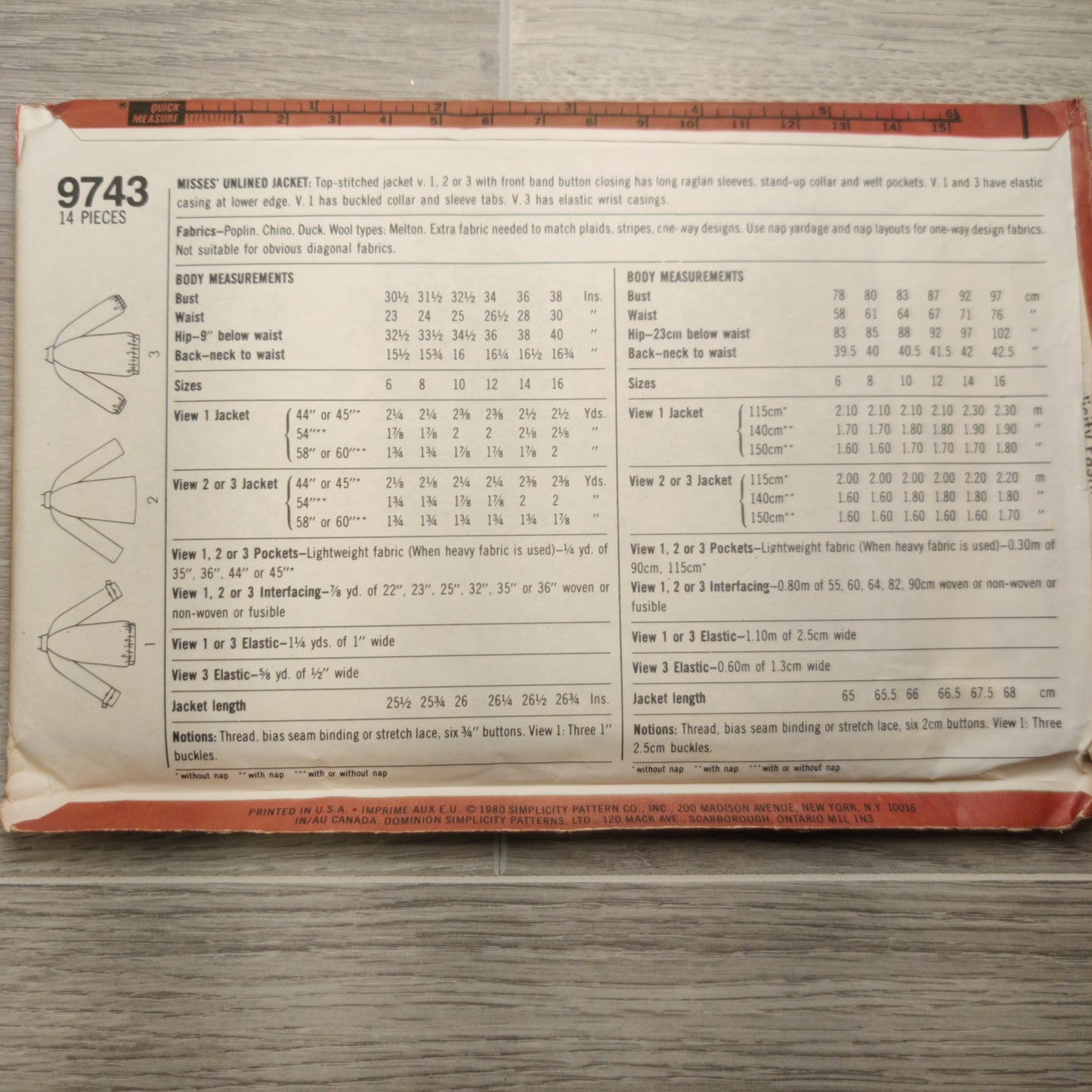 Simplicity 9743 Size 6&8