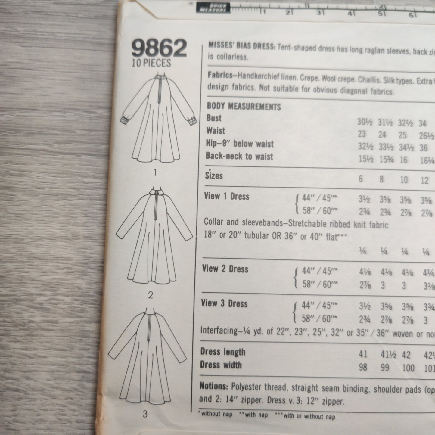 Simplicity 9862 Size 6&8