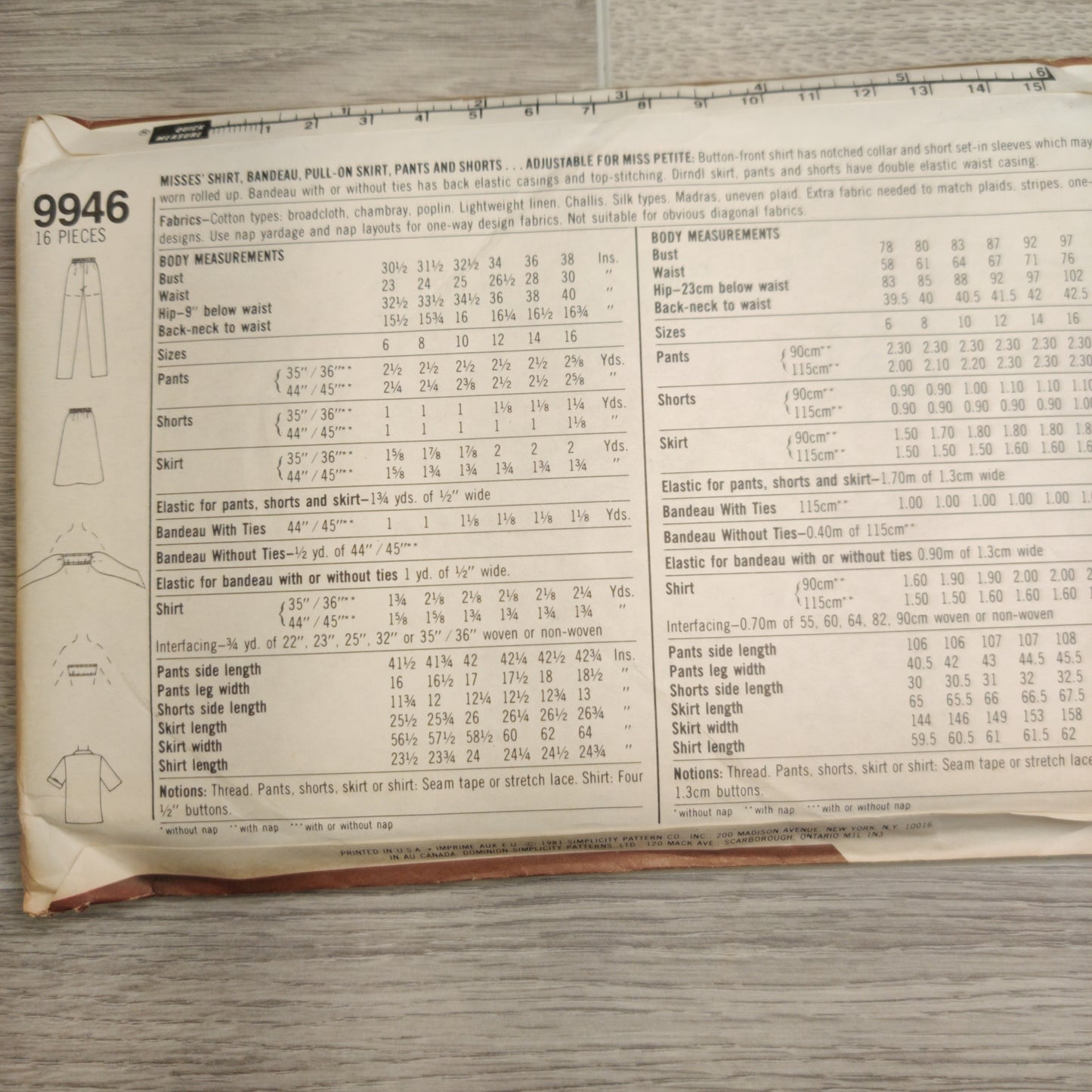 Simplicity 9946 Size 6&8