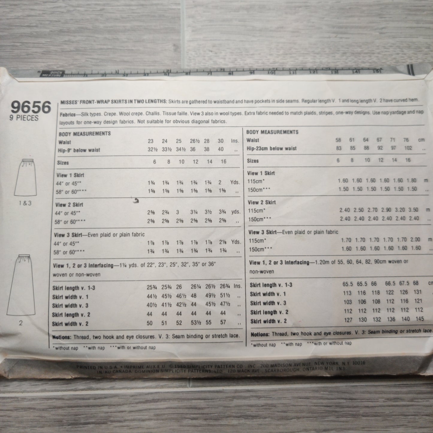 Simplicity 9656 Size 6&8
