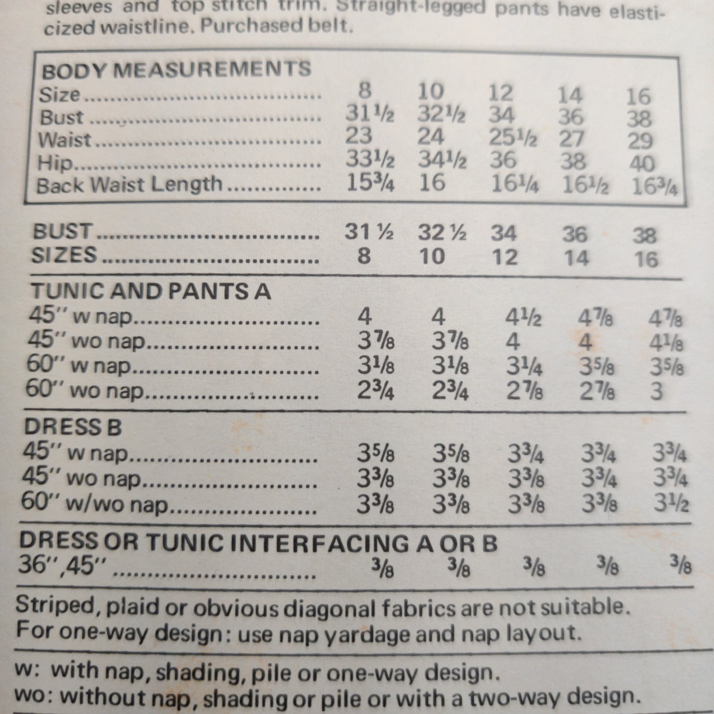 Butterick 6305 Size 12 Bust 34