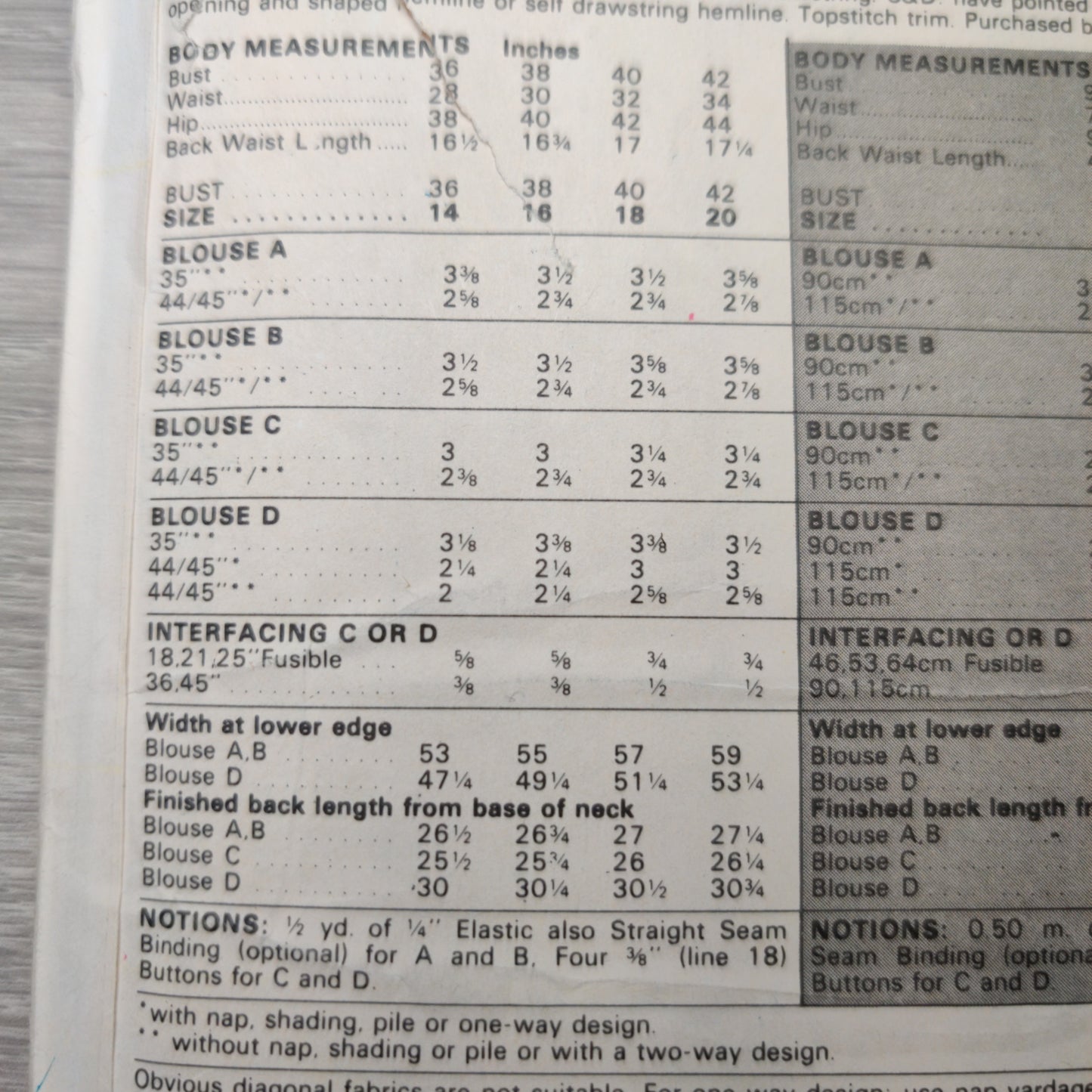 Butterick 6333 Size B 10-12- 14