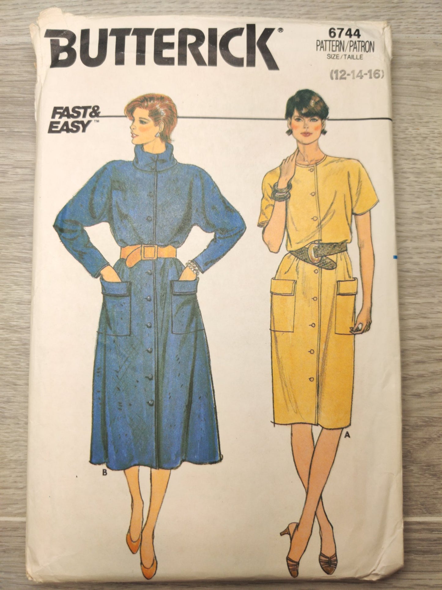 Butterick 6744 Size B 10-12- 14