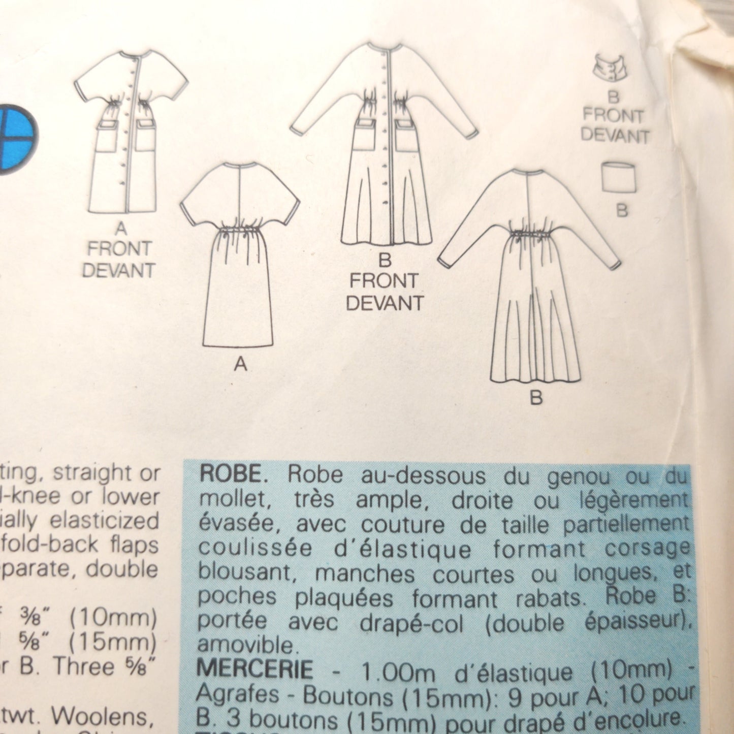 Butterick 6744 Size B 10-12- 14