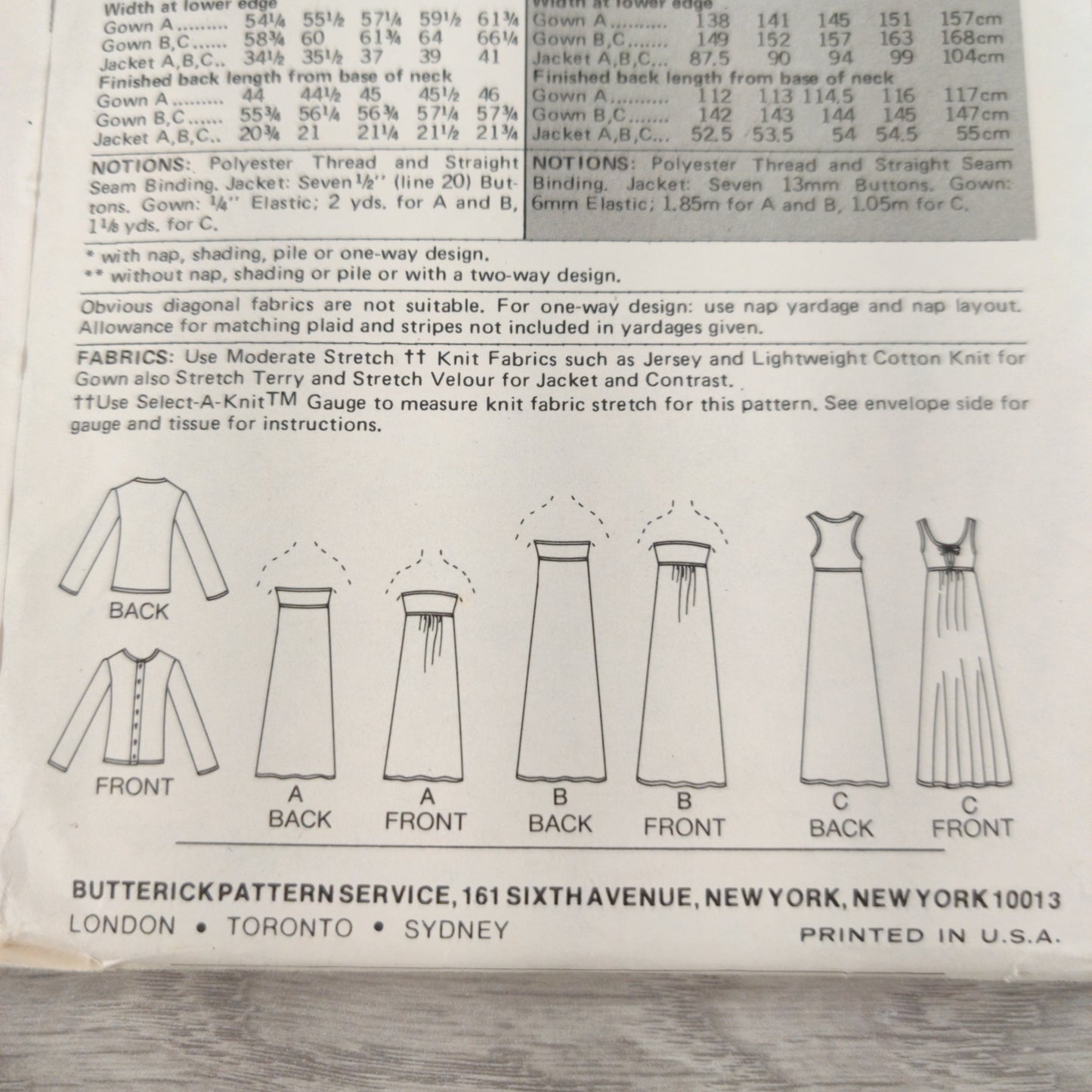 Butterick 5703 Size 10 Bust 32.5 John Kloss