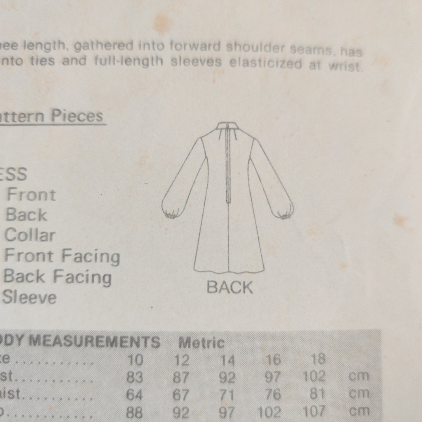 Butterick 5766 Size 14 Bust 36