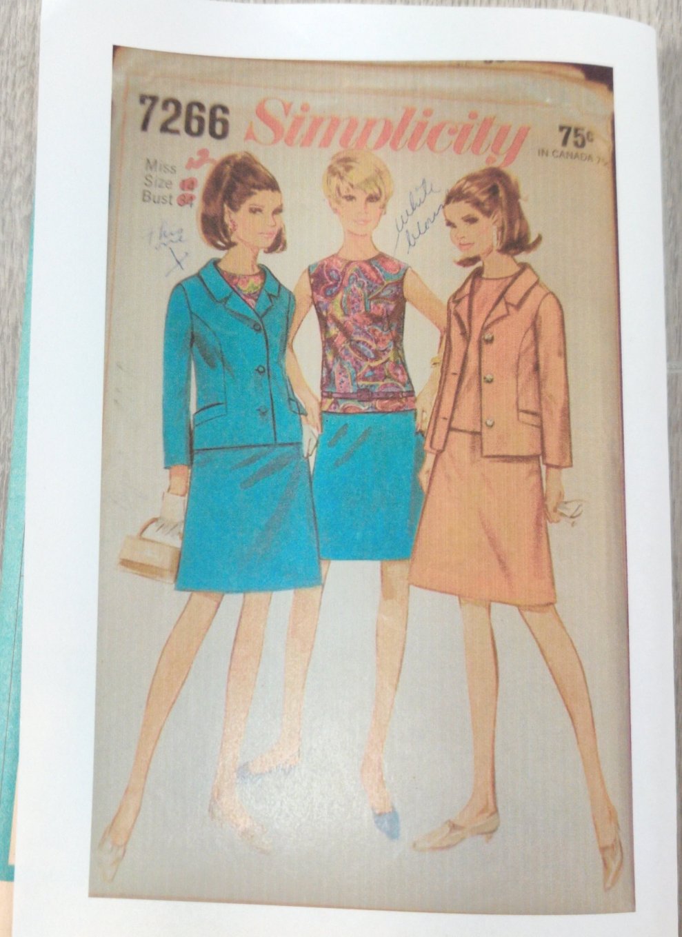 Simplicity 7266 Size 12 Vintage