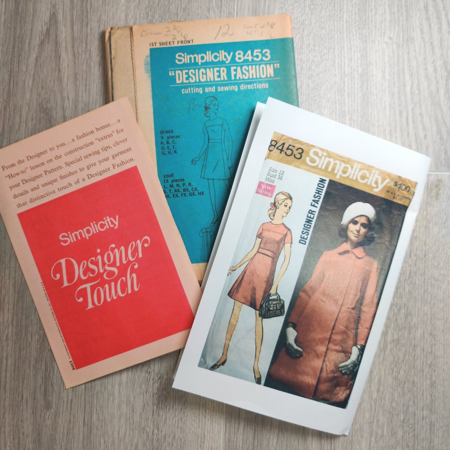 Simplicity 8453 Size 12 Vintage