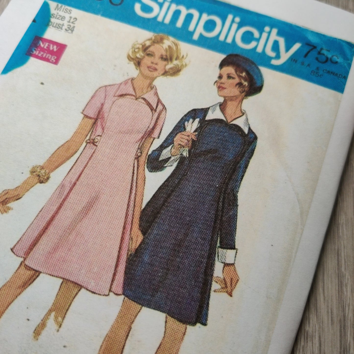Simplicity 8406 Size 12 Bust 34 Vintage