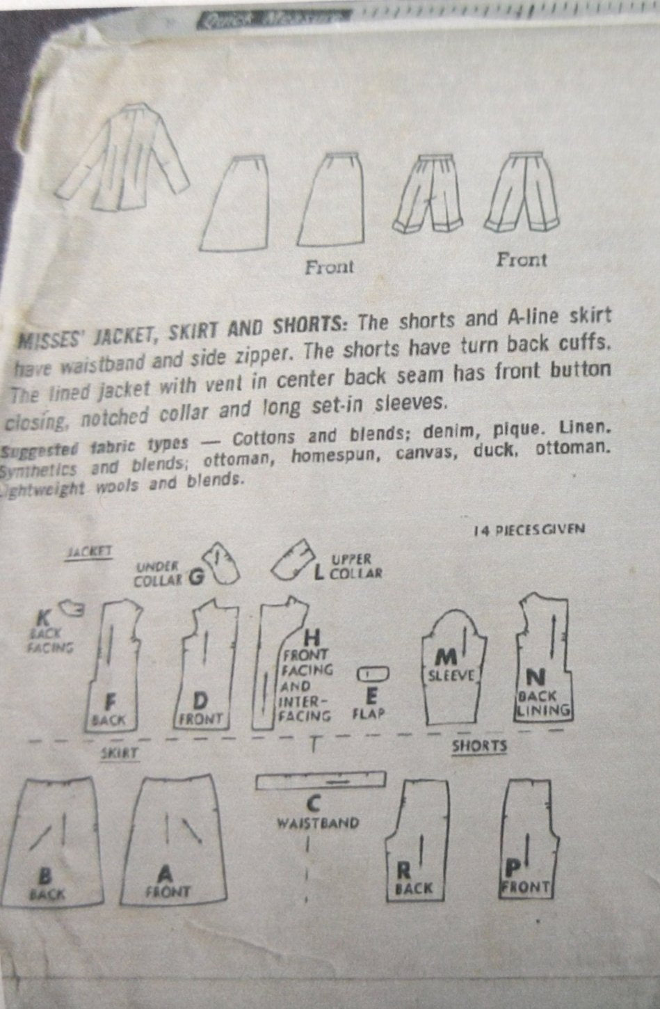 Simplicity 7131 Size 12 Bust 32 Vintage