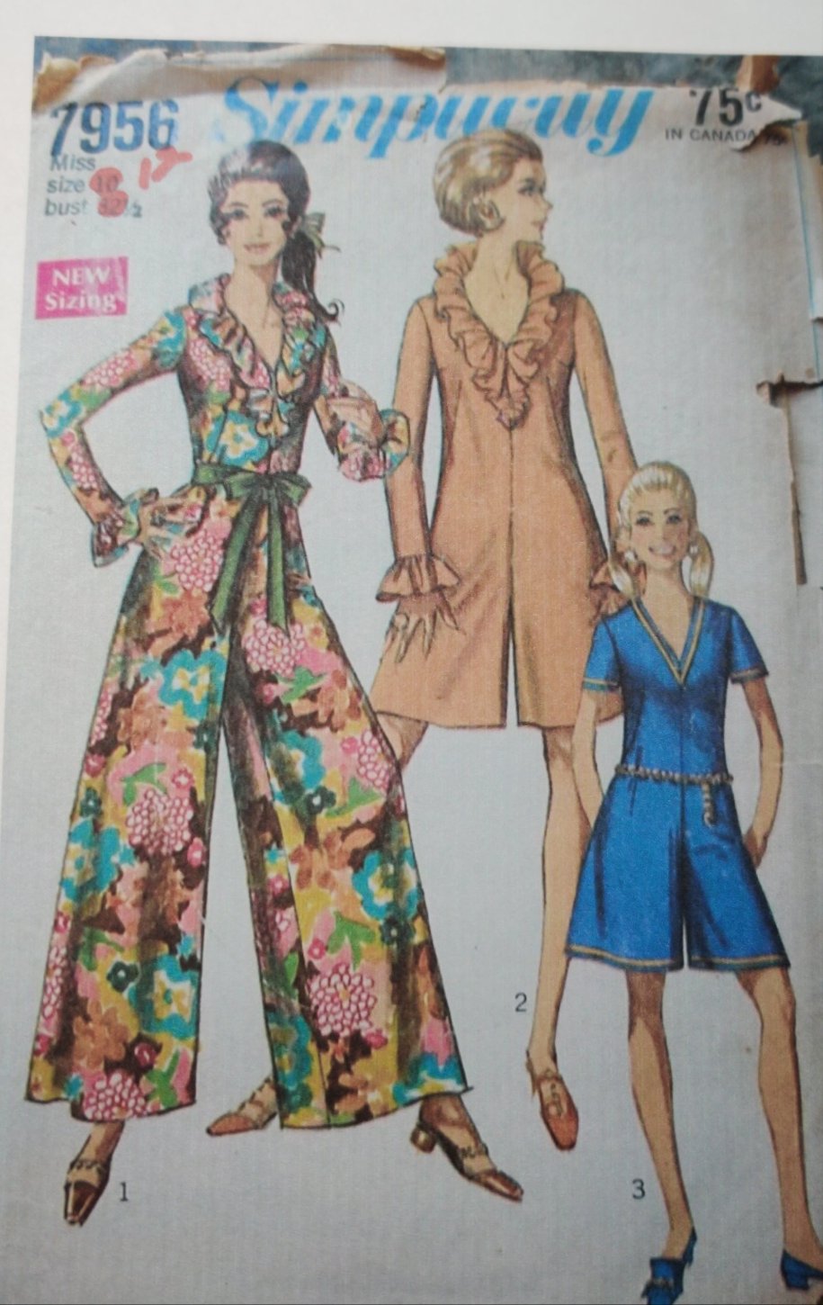 Simplicity 7956 Size 12 Bust 34 Vintage