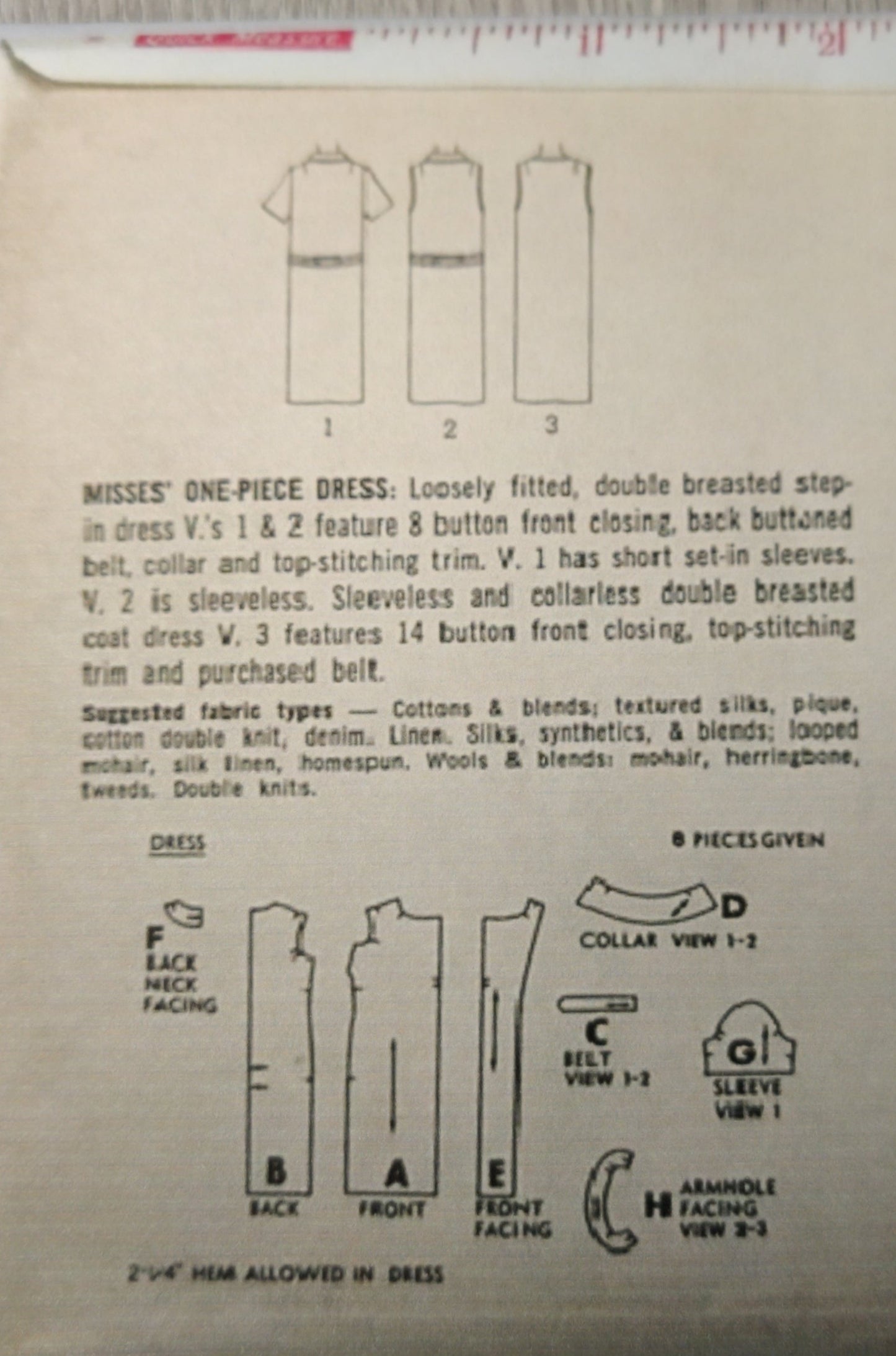 Simplicity 5818 Size 12 Bust 32 Vintage