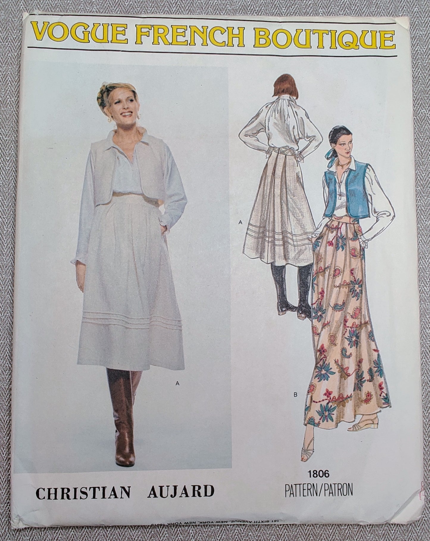 Vogue 1806 Christian Aujard Size 12