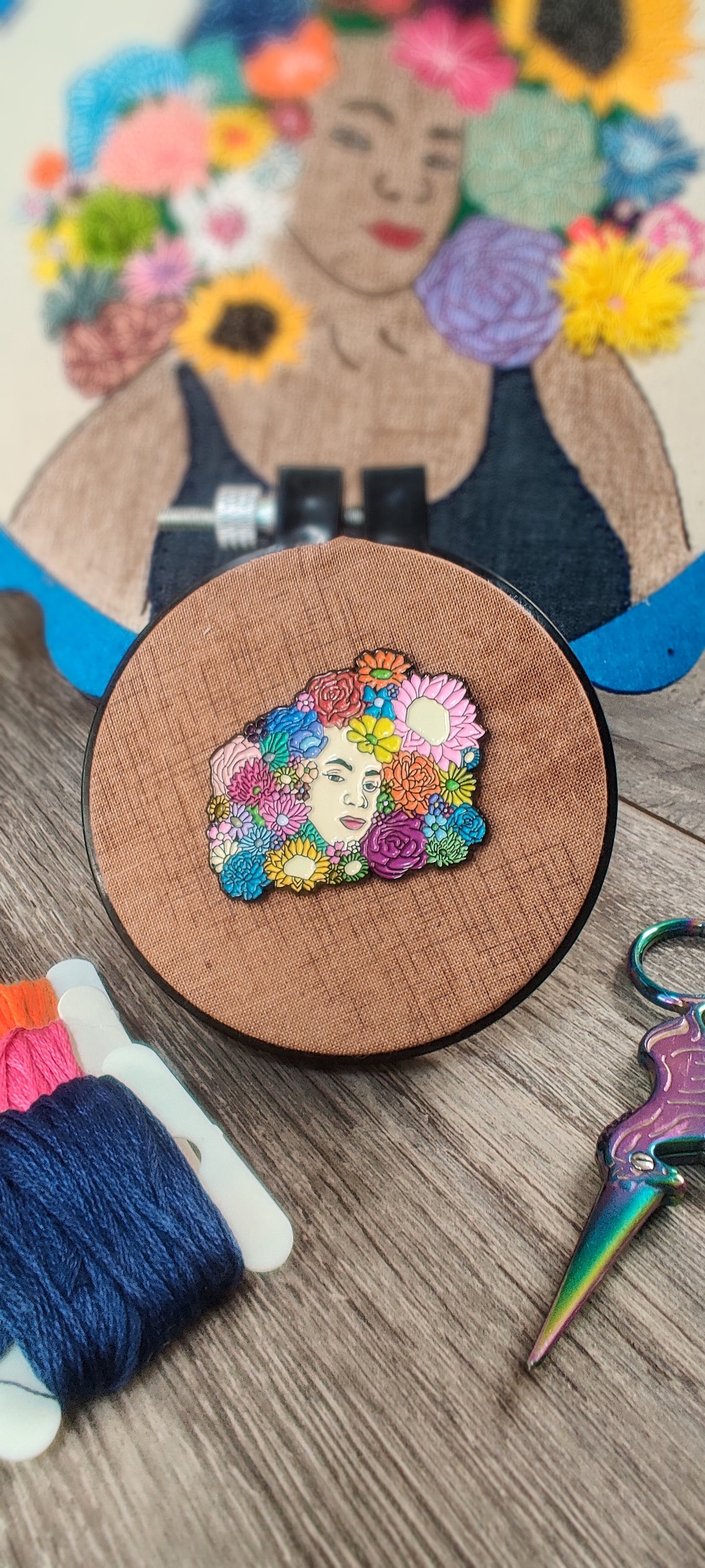 Represent! Embroidery Needle Minder