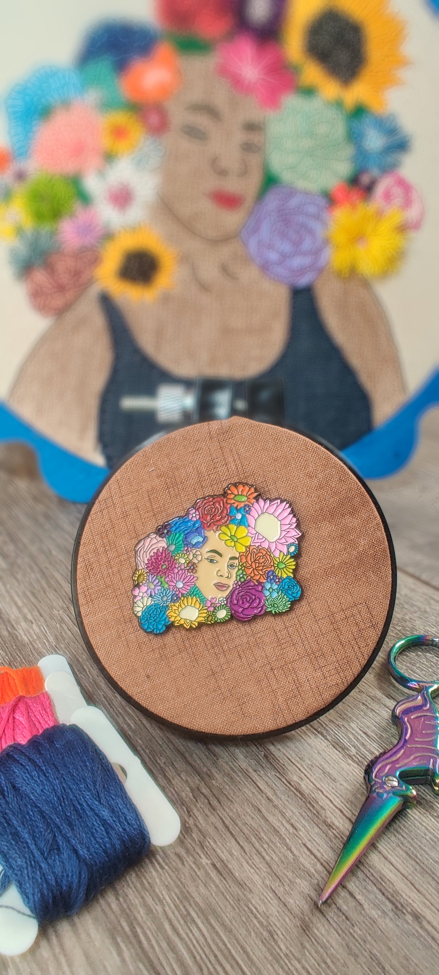 Represent! Embroidery Needle Minder