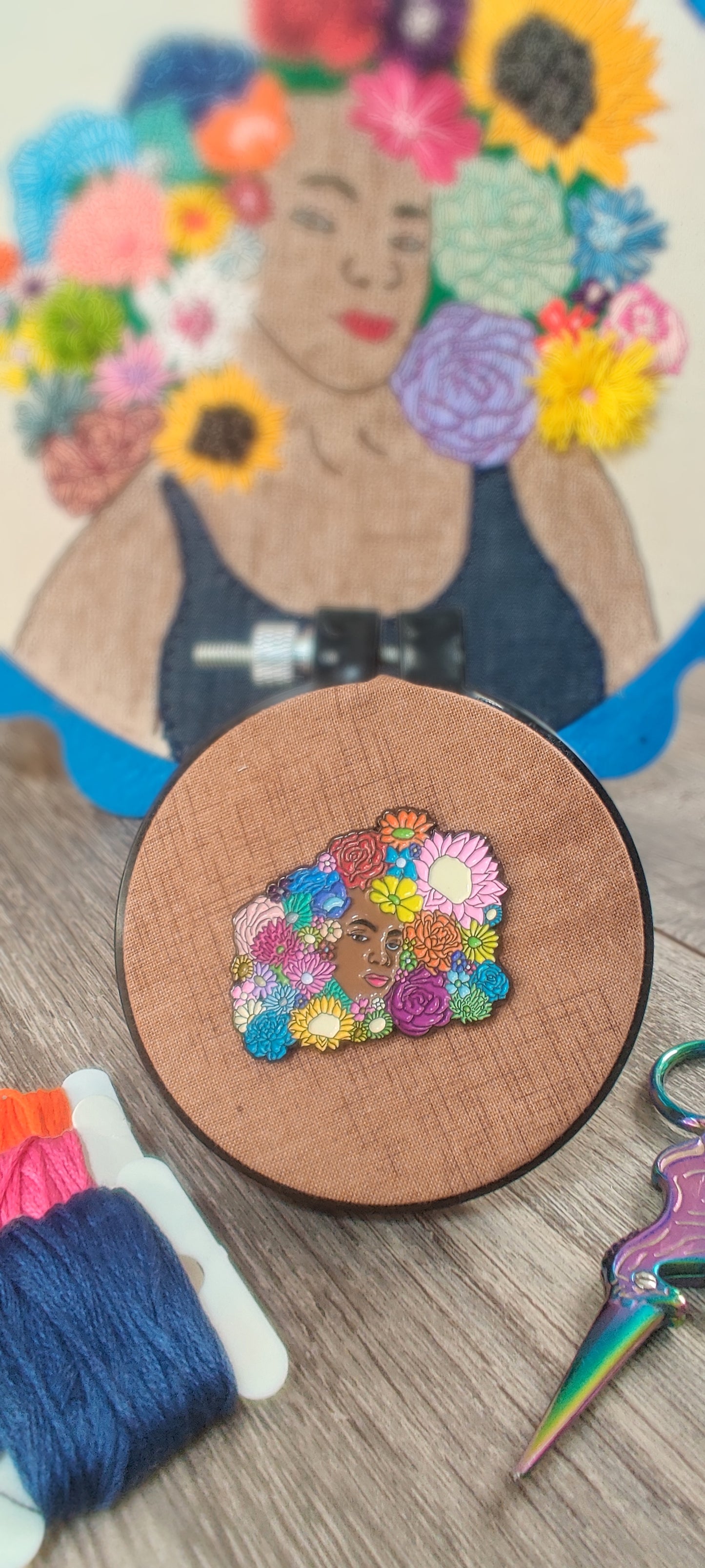 Represent! Embroidery Needle Minder