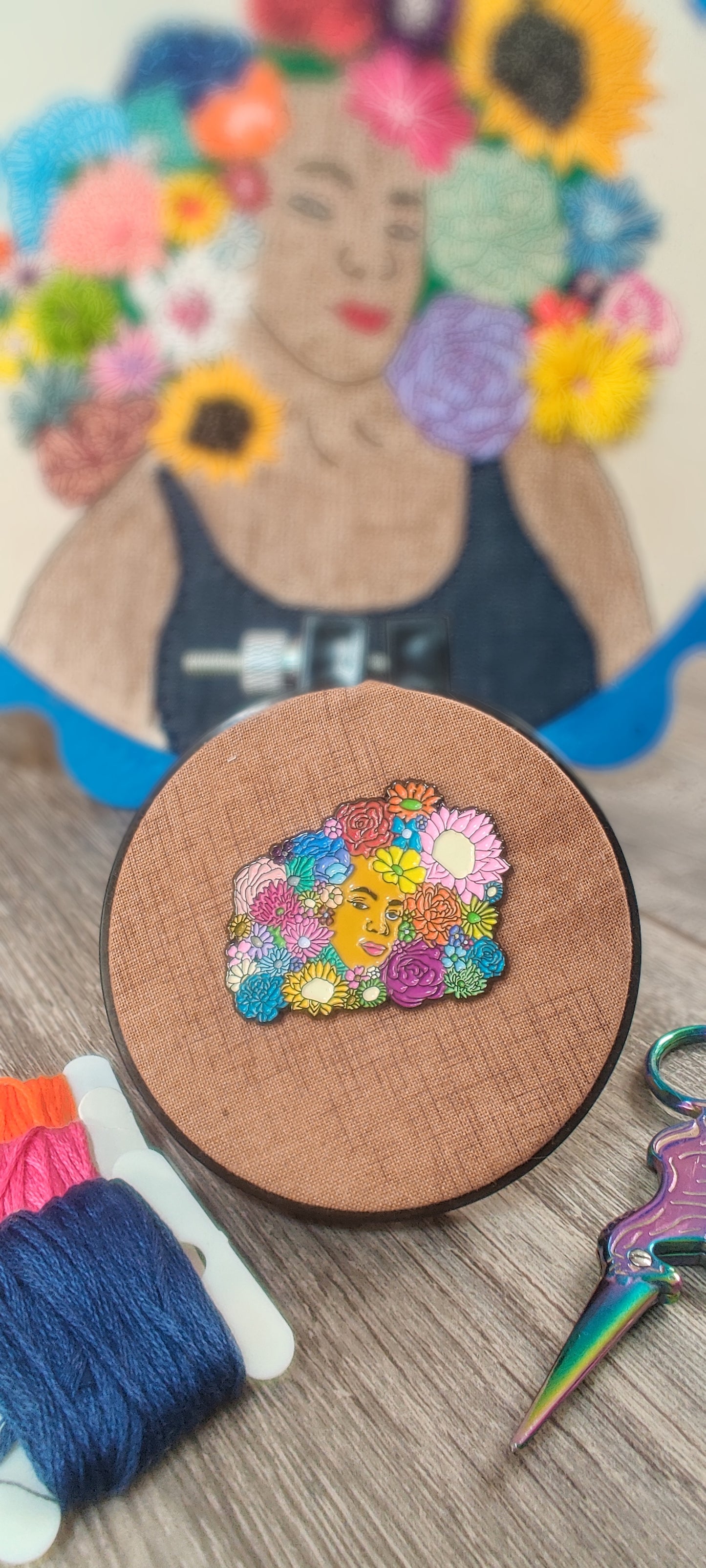 Represent! Embroidery Needle Minder