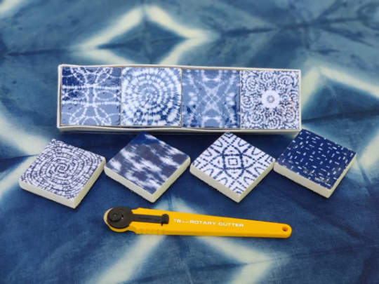 Shibori Inspired: Sewing Pattern Weights