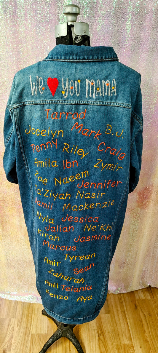 Custom Embroidered Denim Jacket