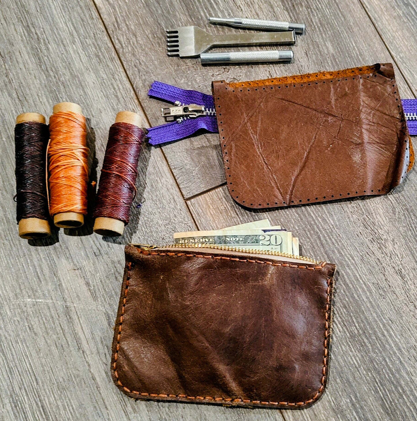 Leather Card Wallet Workshop Mar 27