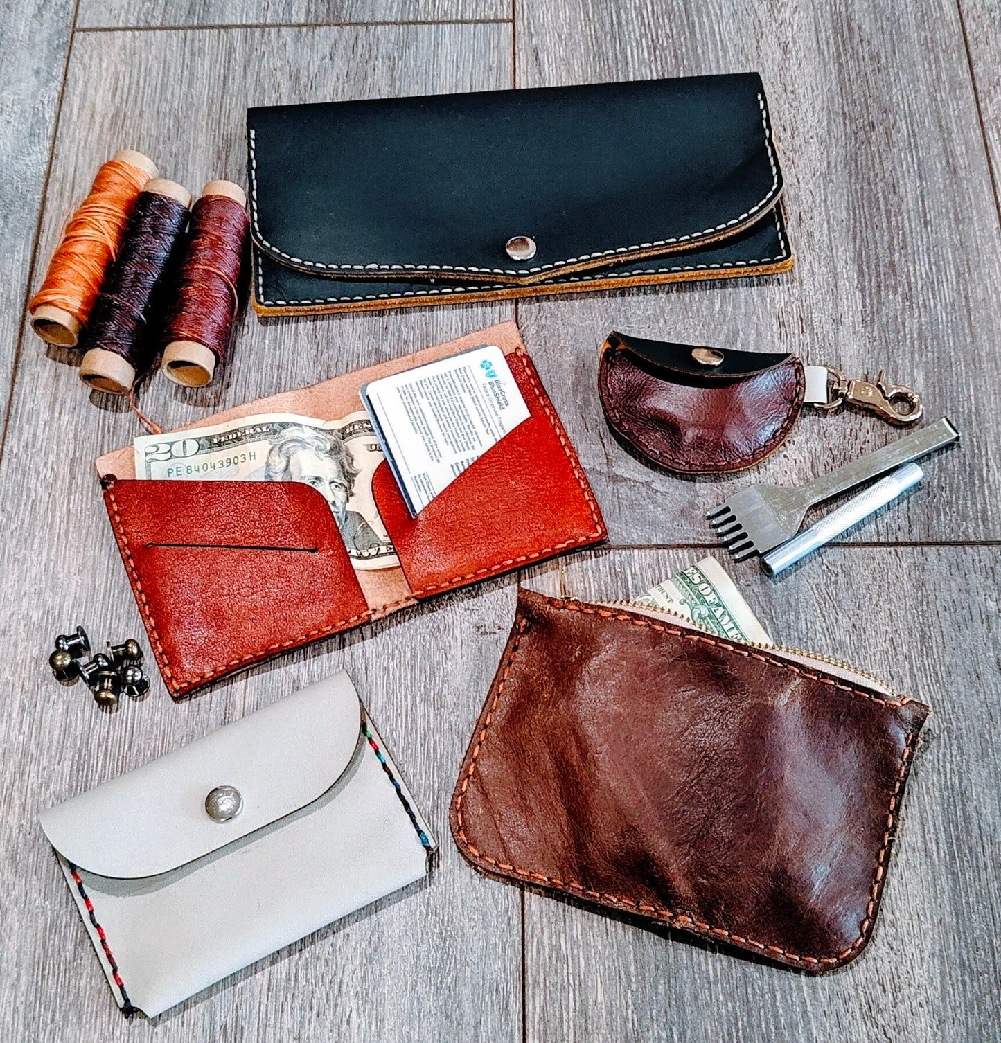 Leather Card Wallet Workshop Mar 27
