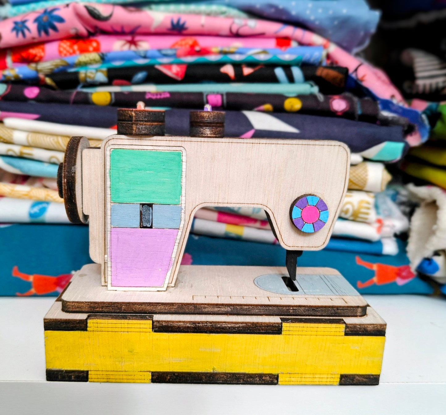 Wooden 3D Sewing Machine Kit